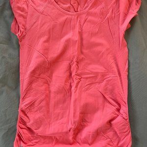 Athleta Speedlight Seamless Tee - Coral - M